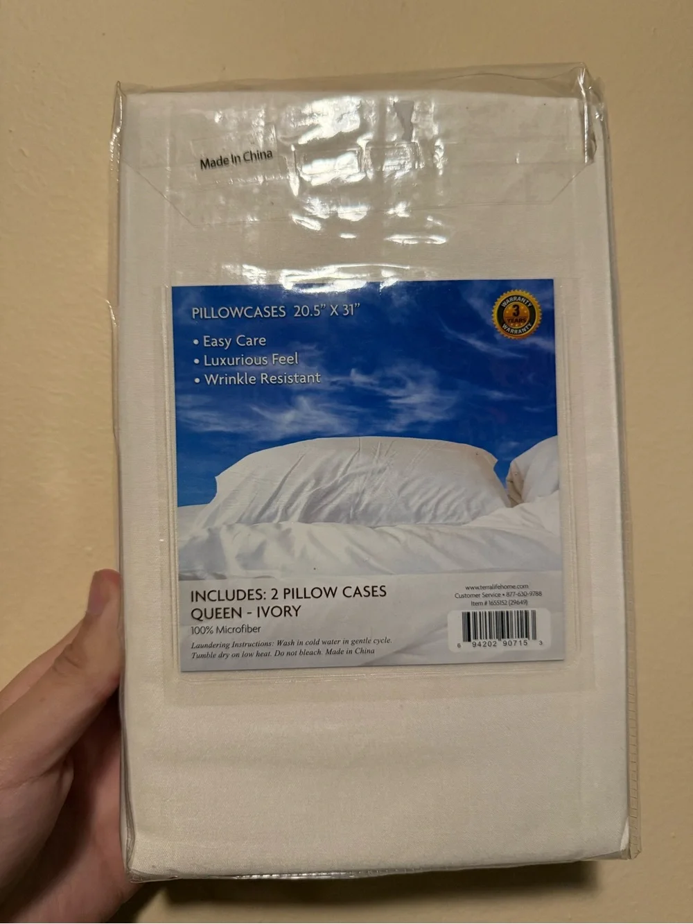 Queen Pillow Cases - White (2 Pack)